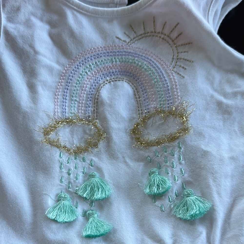 Isaac Mizrahi Kids Rainbow Dress - White, Pink, Blue, Purple - Picture 4 of 4